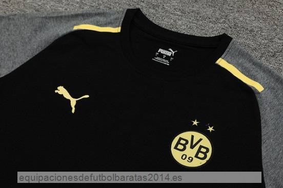 Nuevo Entrenamiento Conjunto Completo Borussia Dortmund 24/25 Gris Negro Baratas